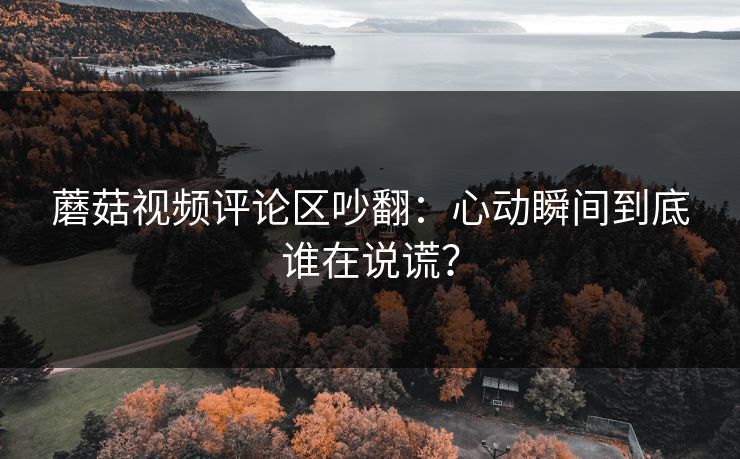 蘑菇视频评论区吵翻：心动瞬间到底谁在说谎？